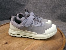 On Cloudhero Waterproof Kids Size 3 US Running Shoes Mist/Aloe Gray Slip On