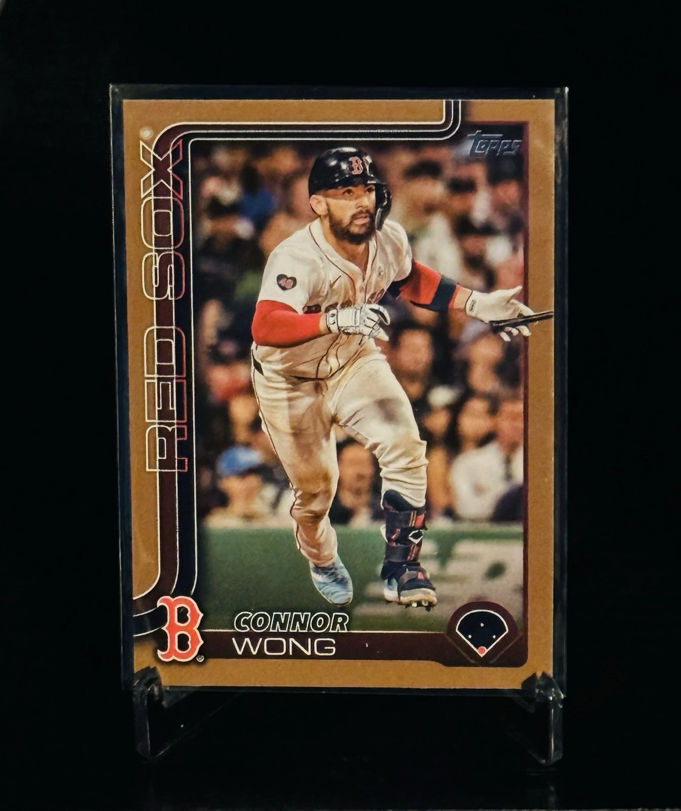 2025 Topps Series 1 - Connor Wong #10 Gold 1854/2025 BOSTON RED SOX