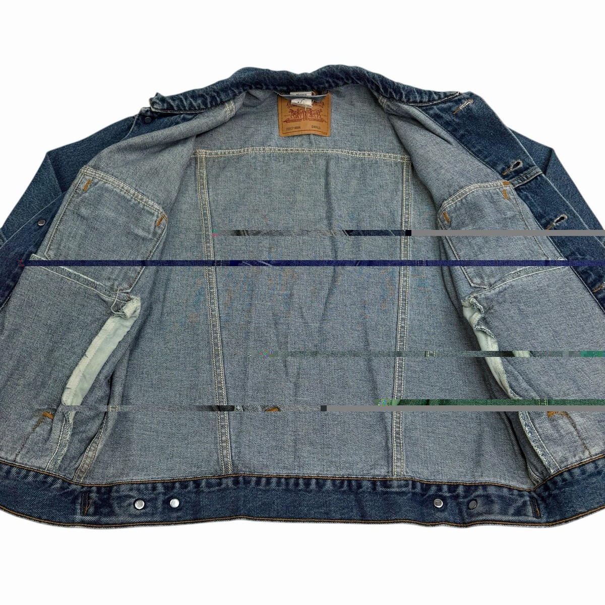 VTG 90s Levis Type 3 Denim Trucker Jacket Men's Small Medium Wash