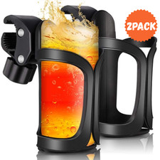 2pcs Wheelchair Walker Rollator Bike Stroller 360  Beverage Cup Holder Universal