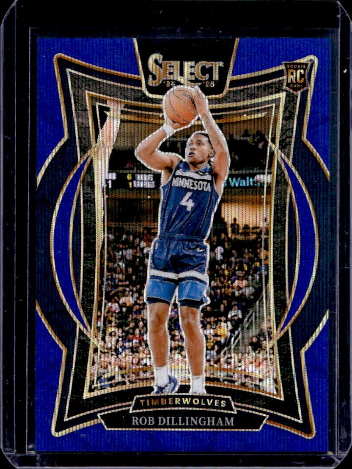 2024-25 Select Rob Dillingham Concourse RC Blue Wave Prizm #53/75 Timberwolves