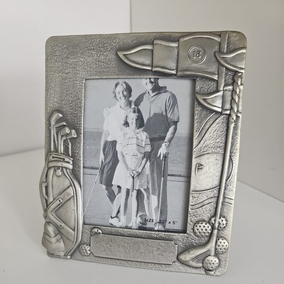 Huann Dean 1990' Golf Bilderrahmen 3D poliert Zinn Golfschläger Foto 3,5x5''