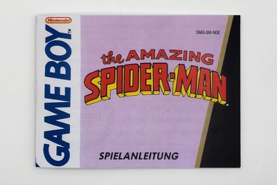 Gameboy Spielanleitung The Amazing Spider Man