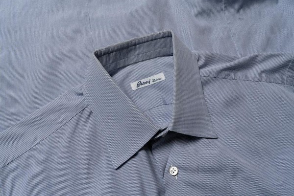 Chemise Homme Brioni Bleu Coton 40 /L / 48