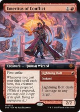 Mtg Emeritus Of Conflict - Foil - Extended Art Nm-mint English Secrets Of Stri Mtg Emeritus Of Conflict - Foil - Extended Art Nm-mint English Secrets Of Stri