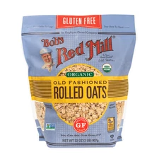 Bob's Red Mill, Old Fashioned Rolled Oats, Organic, 32 oz-2pk