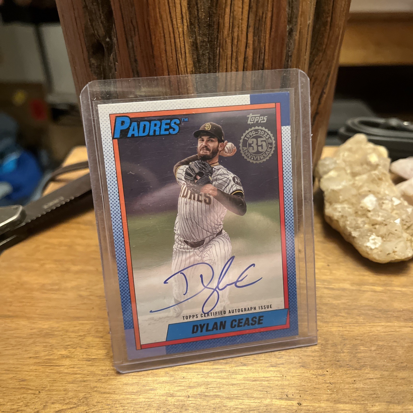 2025 Topps Series 2 Dylan Cease Auto 1990 Topps #90A-DC PADRES