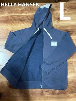 Helly Hansen Hooded Parka Navy L Waterproof Outdoor Jacket Used