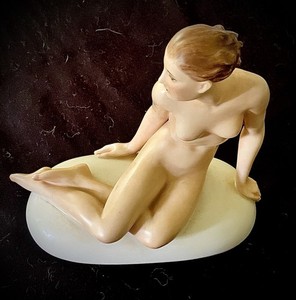 Pristine 1936 Rosenthal "Beata" Nude Figurine (Model 795 by Gerhard Schliepstein