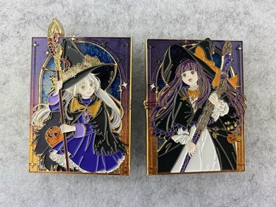 Beyond Journey s End Frieren Fern Glitter Anime Halloween Witch Enamel Pin Set