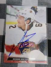 Brandon Montour Signed Hockey Card Florida Panthers