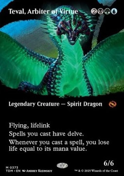 Magic/MTG Teval, Arbiter of Virtue (V.2) XTDM-373 Mythic Englisch Neu Foil