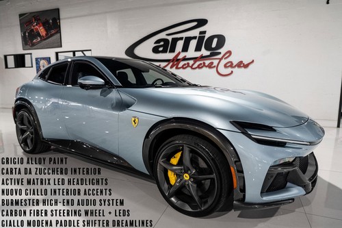 2024 Ferrari Purosangue Grigio Alloy paint,Carta da Zucchero interior,high-end