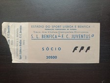 RARE TICKET Benfica v Juventus 1967 1968 European Cup