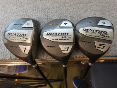 DUNLOP QUATRO PLUS  SET METAL WOODS DRIVER 3 WOOD 5 WOOD