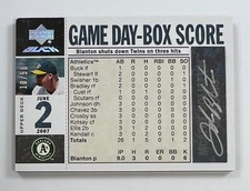 2007 Upper Deck Black #GDB-JB Joe Blanton Game Day Box Score Auto 10/50 AR66