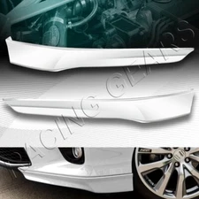 HFP STYLE PAINTED WHITE FRONT BUMPER SPOILER LIP 2PCS FIT 13-15 HONDA ACCORD 2DR