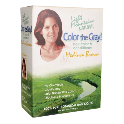 Light Mountain Color the Gray! Medium Brown 7 oz Box