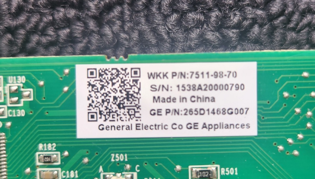 GE Hotpoint WD21X20724 Dishwasher User Interface