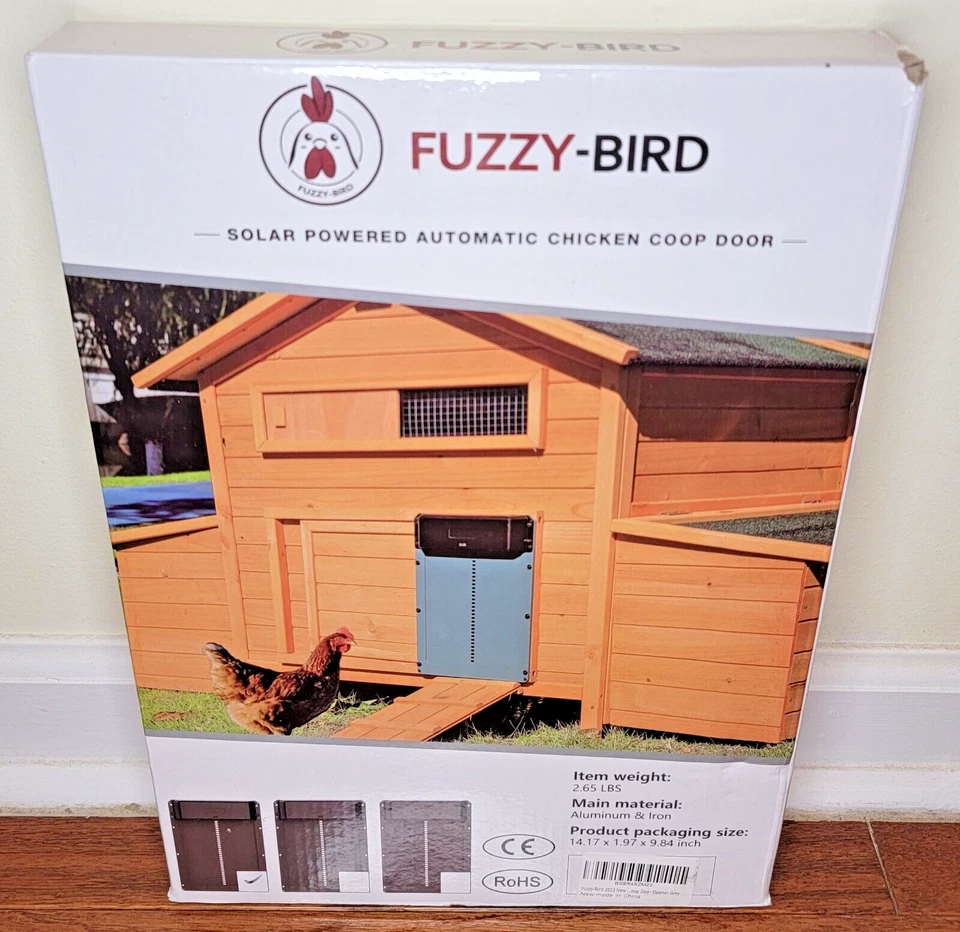 Fuzzy-Bird Automatic Chicken Coop Door Solar Powered Aluminum & Iron Sheeting - Image 4 of 4