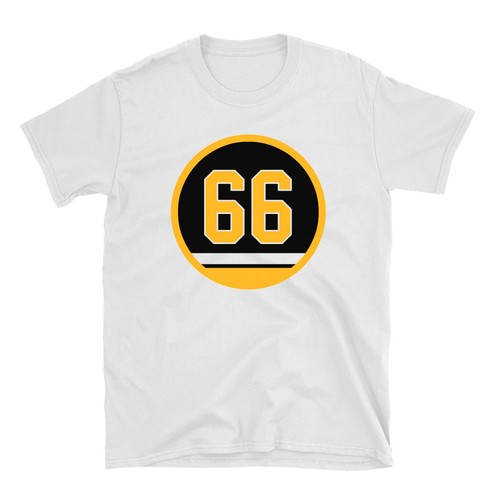 Mario Lemieux - Number 66 White T Shirt 
