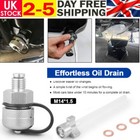 Quick Twist Oil Drain Valve w/Hose for M14x1.5 Stainless Drain Hose Attachment