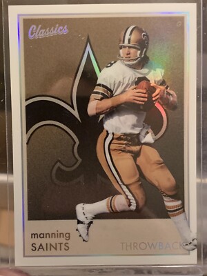 2022 Classics Premium Edition ARCHIE MANNING Throwback Edition Case Hit SSP NO