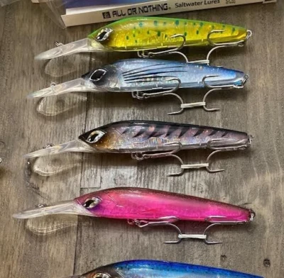 AON 4-Trolling lures- Bad Boyz -Deep Diver TUNA MAHI DORADO KING FISH , ONO