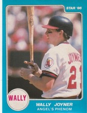 FREE SHIPPING-MINT-1986 Star Stickers Wally Joyner (Angel's Phenom)