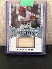 2024 Leaf Lumber Game Used Lumber Platinum GUL55 Ken Griffey Sr. /8 GOAT Reds