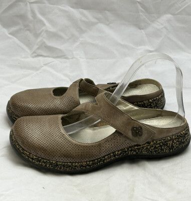 Rieker Antistress Womens Clogs Embroidered Slip Ons US 7 EUR 38