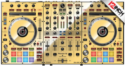 Pioneer DDJ-SX3 Skin - Mirror gold