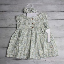 Tahari Girl's Floral Dress Bloomers Size 4T 100 Cotton Summer Headband