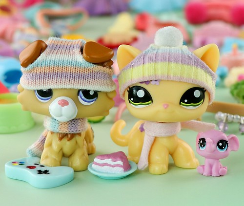 Accessori carini casuali 25 pezzi collare cibo fiocchi gonna adatto lps giocattoli animali bambini gioco - Foto 2 di 8