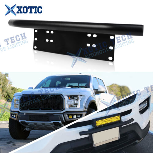 Fit Ford F-150 F-250 camion DEL Light Bull Bar plaque d'immatriculation support support support support - Photo 1/17