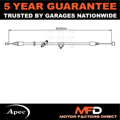 Fits Ford Mondeo S-Max Galaxy Apec Rear Right Hand Brake Cable 1469021