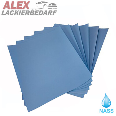50x P1500 GERKO Nass Schleifpapier Bogen 230 x 280 mm Wasserfest  