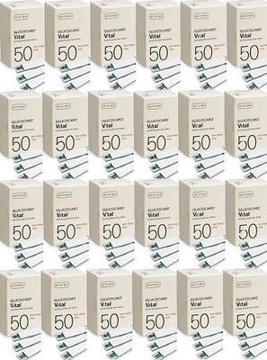 Arkray GlucoCard Vital Blood Glucose Test Strips 50 x 24 pack