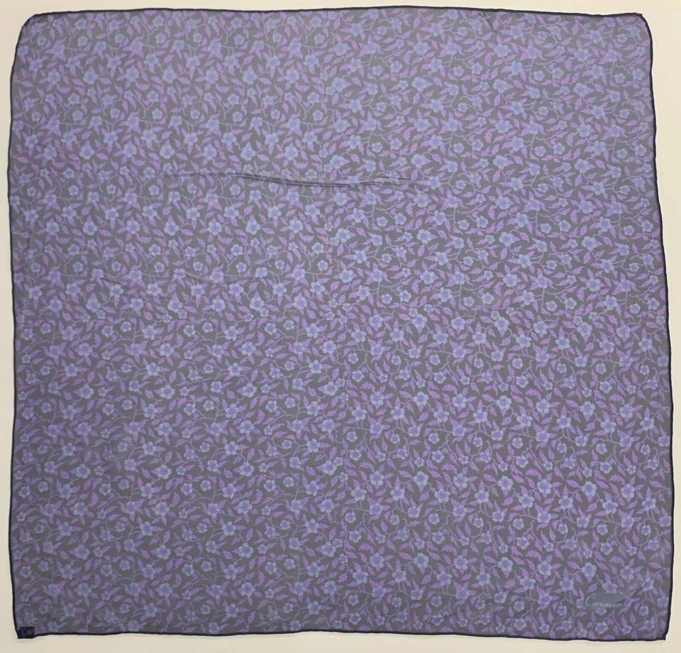 Pañuelo de seda vintage caravana pañuelo pequeño cuadrado pañuelo envolvente Foto 4 de 4