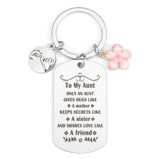 Aunt Gifts from Niece Keychains Gift for Auntie Auntie Birthday Present from ...