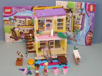 Lego 41037 Friends Stephanie's Beach House w Manuals wave surfer