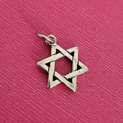 Sterling Silver  Star of David Jewish Star of David Religious Charm 925 USA New