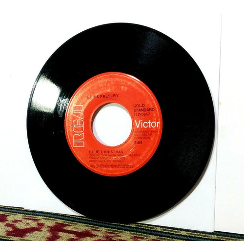 Elvis Presley: Blue Christmas, Santa Clause Is Back In Town - 1970 Single 45 7" - Picture 2 of 2