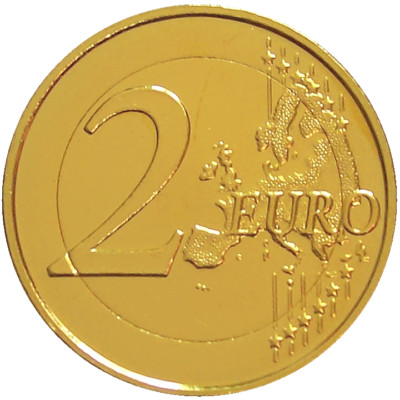 2 Euro Zypern 24 Karat vergoldet 2015 bis 2020 Variante Motiv Jahrgang wählbar