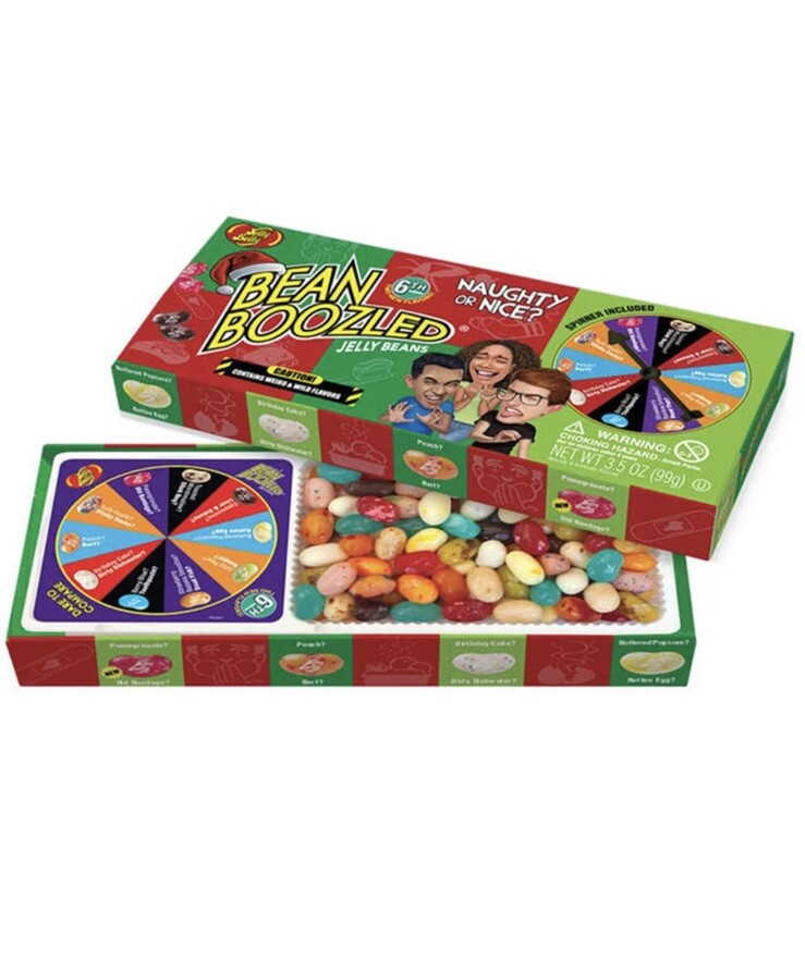 Bean Boozled Naughty Or Nice Jelly Belly Spinner 3.5oz Gift Box 6th Edition New eBay