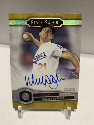 その他 WALKER BUEHLER 2021 TOPPS auto Walker Buehler 2021 Topps Five Star Auto GPLD /10 #FSA-WBE On Card
