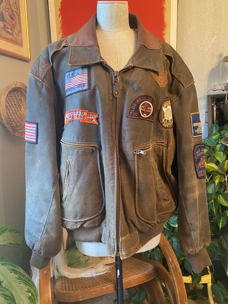 Bomber jacket cheap with patches