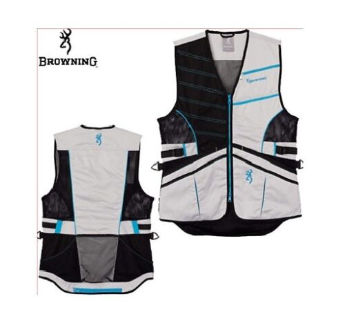 Browning Shooting Apparel Ace Shooting Vest Blue Small Brand New