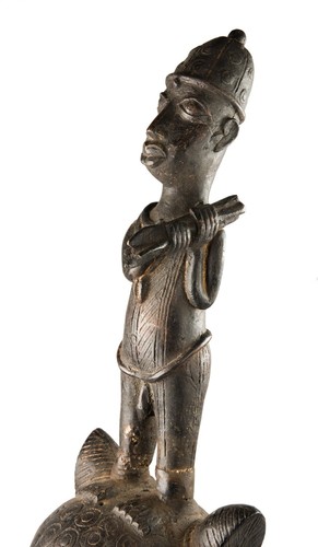 Bronze Fighter Ife Leopard 48 CM - Style Kingdom Of Benin Nigeria - 17308 - Picture 5 of 14