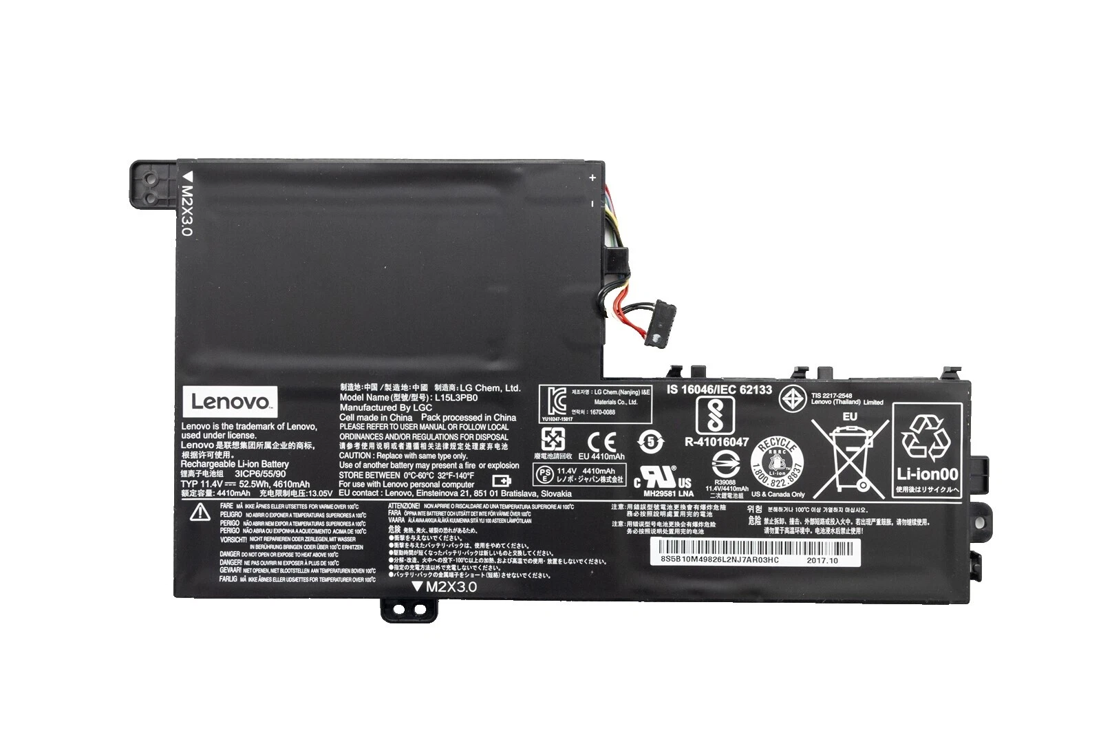 Baterías de portátil negro Lenovo para Lenovo IdeaPad